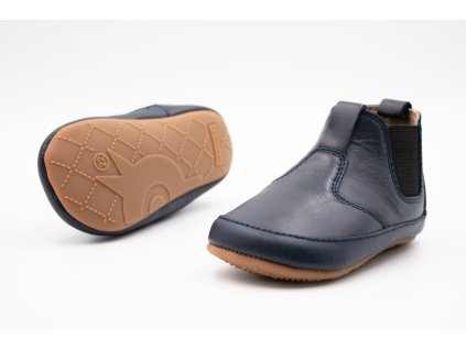 OLD SOLES PREWALKERS CAPAČKY BAMBINI LOCAL - NAVY BLACK (Veľkosť 18, Vnútorná dĺžka  topánky v cm 11.5, Vnútorná šírka topánky v cm 5.4)
