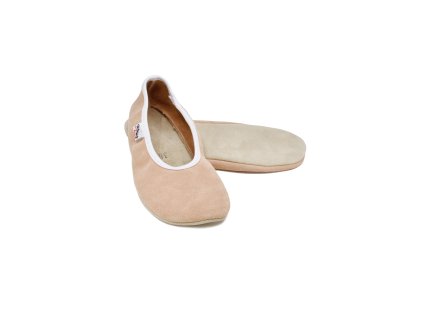 OMA KING BAREFOOT HIP-HOP GYMNASTIC SLIPPERS - NUDE (Veľkosť 28, Vnútorná dĺžka  topánky v cm 17.7, Vnútorná šírka topánky v cm 7.7)