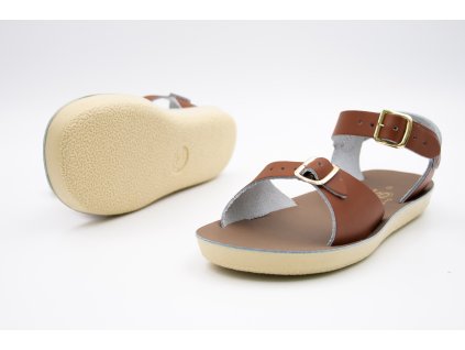 SALT-WATER SANDALS SURFER YOUTH - TAN (Veľkosť 30, Vnútorná dĺžka  topánky v cm 19.5, Vnútorná šírka topánky v cm 7.3)