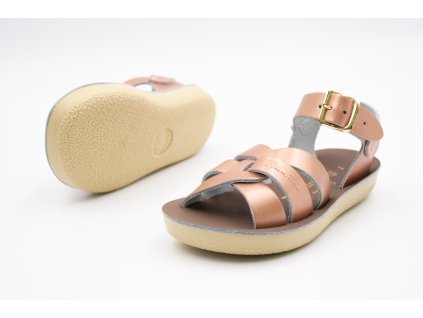 SALT-WATER SANDALS SWIMMER CHILD-YOUTH- ROSE GOLD (Veľkosť 23, Vnútorná dĺžka  topánky v cm 14.5, Vnútorná šírka topánky v cm 6)