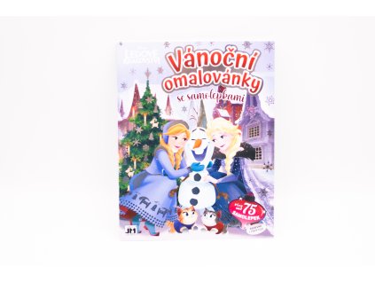 13776 samolepkova kniha vanocni omalovanky se samolepkami ledove kralovstvi