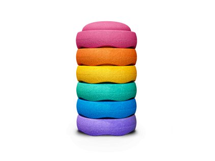 Stapelstein Original rainbow classic pink edition stack