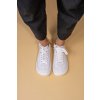 BAREFOOT TENISKY FLEXI NENS SALVAJE JUNIOR + ADULT - BLANCO/MOJAVE (Veľkosť 31, Vnútorná dĺžka  topánky v cm 19.7, Vnútorná šírka topánky v cm 7.6)