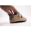 OLD SOLES PREWALKERS BABY 2 STRAPS - CREAM DUSTY BLUE (Veľkosť 19, Vnútorná dĺžka  topánky v cm 11.9, Vnútorná šírka topánky v cm 6.5)