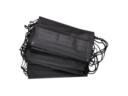 1773 einwegmaske uni schwarz 50 stuck