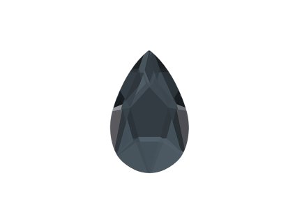 2049 pear crystal graphite 8mm swarovski
