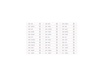 3651 musterbuchaufkleber gesamter bogen gellacke