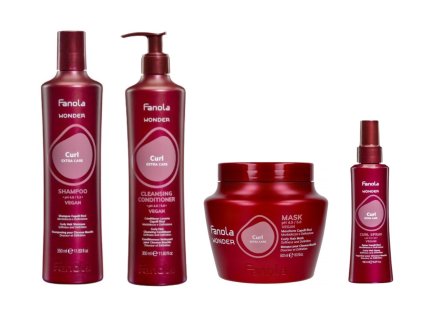 Curl pro kudrnaté vlasy Šampon / Kondicionér / Maska / Sprej