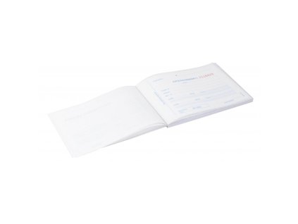 Potvrdenka s juxtou číslovaná, samoprepis, A6