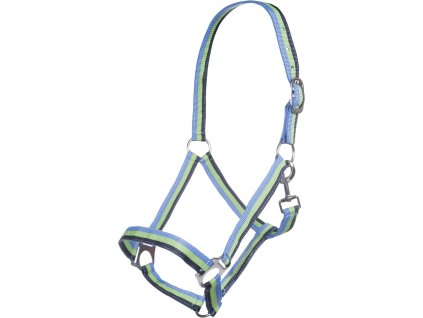 Nylonova ohlavka Budapest HKM pro kone modro zeleno modra 1709202415135975268