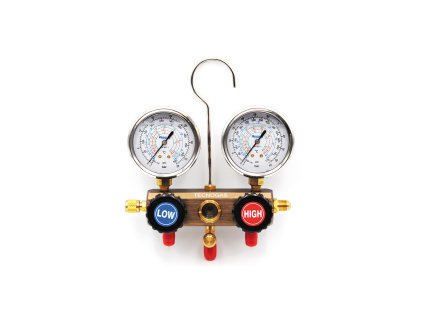 4 cestný Manometer TR422B (R22), R407C, R410A, R32 olejový