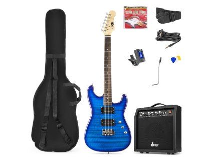 GigKit Electric Guitar Pack Quilted Style Dark Blue