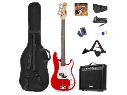 GigKit Bass Guitar Pack Red