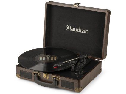 RP114W Record player briefcase wood
