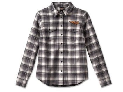 Dámská košile 120th Anniversary Retro Flannel Shirt - YD Plaid - Blackened Pearl (Velikost XL)
