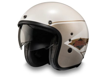 120th Anniversary Diamond H-D X14 SUN SHIELD 3/4 HELMET (Velikost XL)