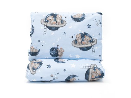 2-dielne posteľné obliečky New Baby Teddy bear in space 90/120 cm