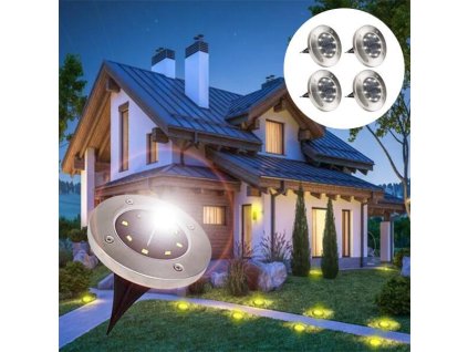 Solární zahradní osvětlení - set 4 kusů