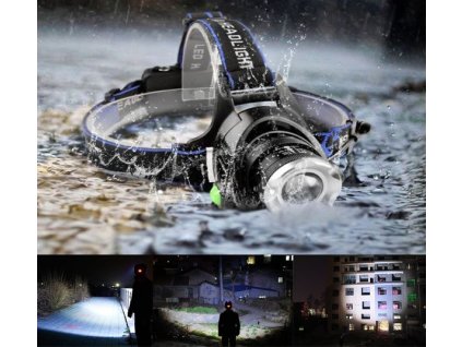 Dobíjecí čelovka Headlight Alu ZOOM T6 - druhá generace