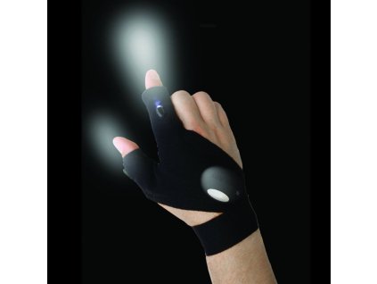 Svítící LED rukavice