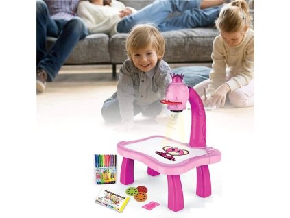 STOLEK NA KRESLENÍ S PROJEKTOREM PRO DĚTI