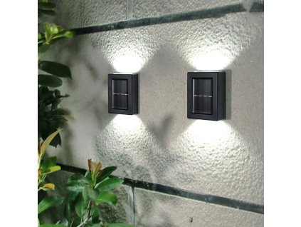 LED Nástěnné venkovní solární světlo