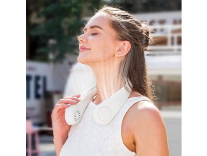 Přenosný mini ventilátor na krk