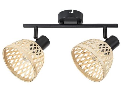 Rabalux Rattan 3134 - E14 2x MAX 15 - matná čierna