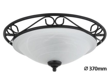 Rabalux Athen 3722 - E27 2x MAX 60 - čierna