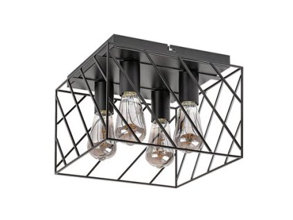 Rabalux Boroo 71027 - E27 4x MAX 25 - matná čierna