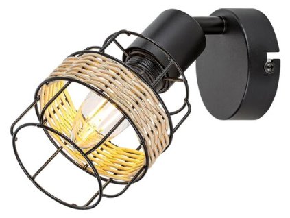 Rabalux Indiana 5281 - E14 1x MAX 25 - čierna