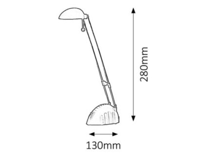 Rabalux Ronald 4335 - LED 5 - strieborná