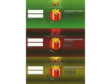 Poukážka v hodnote 100€