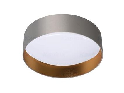 Kanlux RIFA LED17,5W WW GR/G Stropný LED plafón - sivá/zlatá