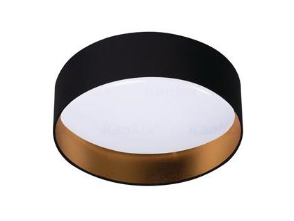 Kanlux RIFA LED 17,5W NW B/G Stropný LED plafón - čierna/zlatá