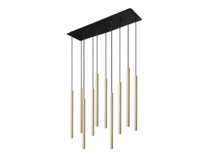 Nowodvorski LASER SOLID BRASS 8924, h=130 cm - čierna,mosadz