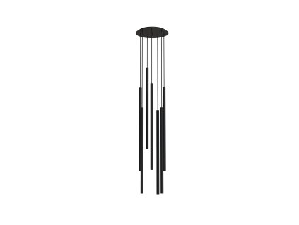 Nowodvorski LASER BLACK VII 1000 7667, h=172 cm - čierna
