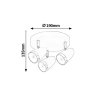 Rabalux Karen 6514 - LED 3x 4 - antracit