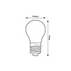 Rabalux Filament-LED 79016 - priehľadná