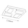 Rabalux Ruben 5725 - LED 4x 4,5 - chrómová