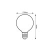 Rabalux Filament-LED 79027 - priehľadná