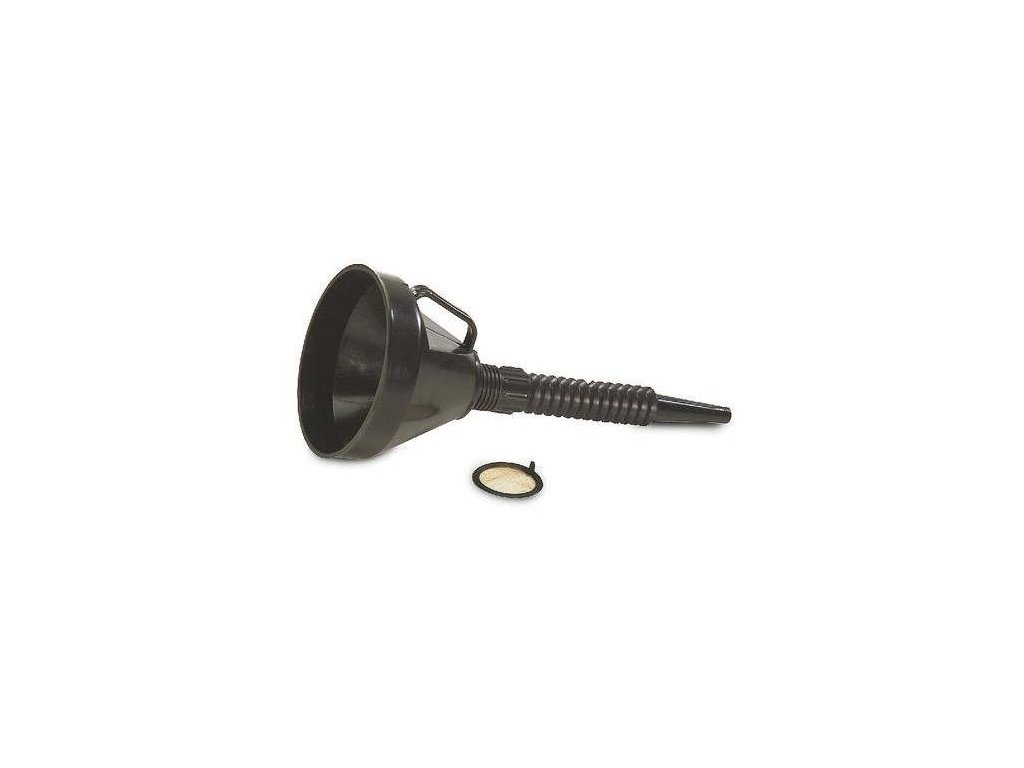 Trichter mit Filter mit flexibler Verlängerung 15 cm