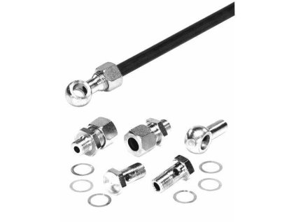Schlauchanschluss-Set 1/4", 700 mm