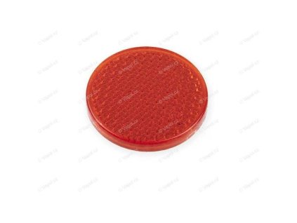 Roter Reflektor, Durchmesser 60 mm, selbstklebend