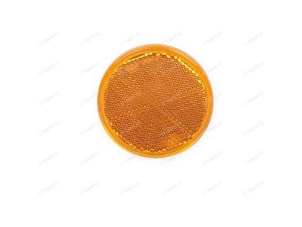 Reflektor orange, Durchmesser 60 mm, selbstklebend