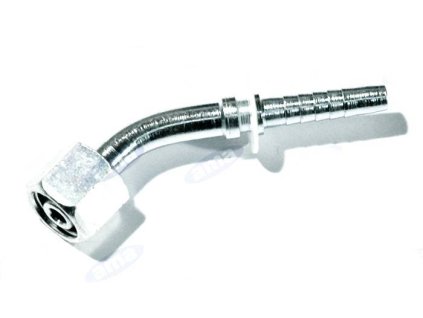 Pressnippel mit Innengewinde DIN 24, 3/8", M 18x1,5, 45 Grad.