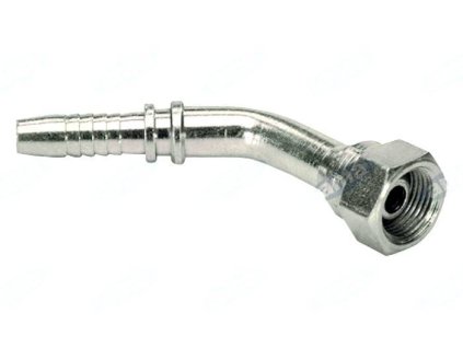 Pressnippel mit Innengewinde, 45 Grad und Dichtkopf 60 Grad 3/8" - 1/2"