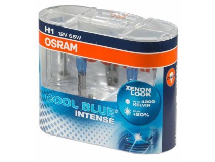 Glühlampe 12V 60/55W, H4, P43t (2er Pack) blau, OSRAM