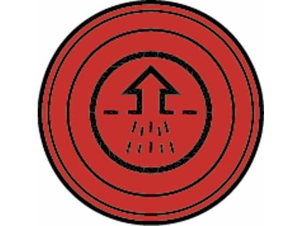 Luftfilteranzeige rund, rot