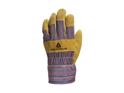 Handschuhe aus Rindsleder mit eingepackten Streifen, XL/10